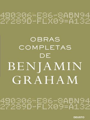 cover image of Pack Obras completas de Benjamin Graham